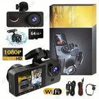 2/3 Channel WiFi Dash Cam – Front, Interior & Rear