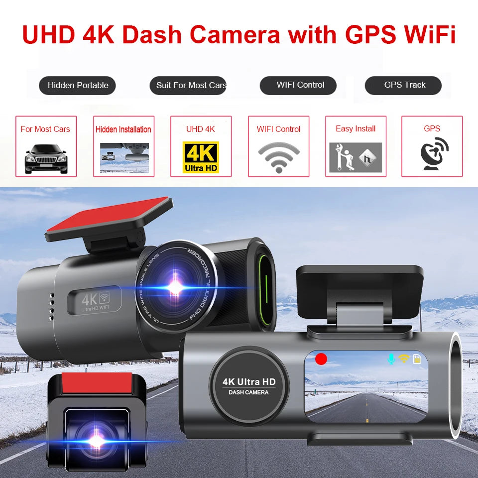4K WiFi Dash Cam with Sony Sensor