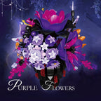 947PCS Gothic Blood Rose Bouquet Building Set