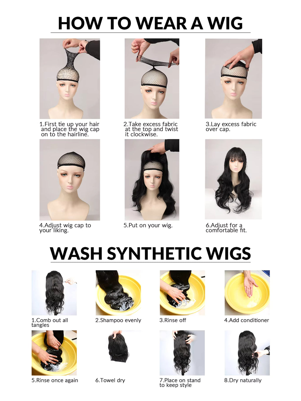 Silver White Double Ponytail Cosplay Wig