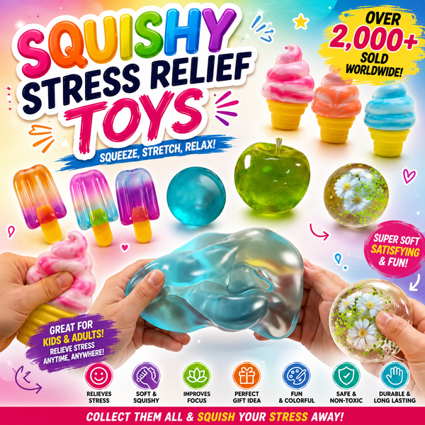 Blue Maltose Squishy Toy – Slow Rising Stress Relief Sensory Fidget