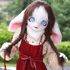 Cute Fursuit Kigurumi Headset Furry Cosplay Costume Rabbit Doll Costume Paws Animal Head Base Kig Mask Furry Costume Accessories