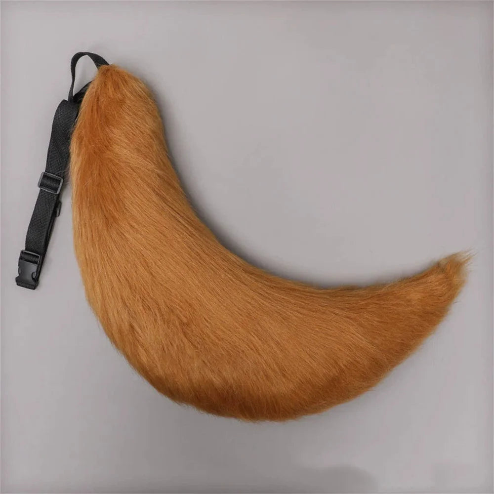 Anime COS Cat Fox Tails Plush Cosplay Big Tails Dog Furry Tail Role Play Party Props Fursuit Tail Halloween Costume Accessories
