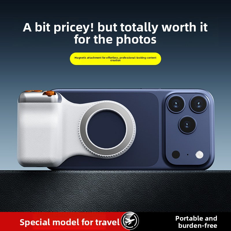 Magnetic Phone Photography Handle – Bluetooth Remote, Fill Light & Selfie Stick
