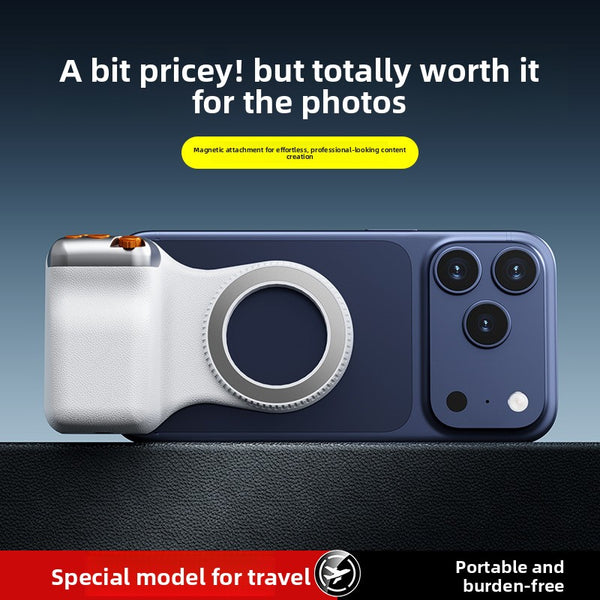 Magnetic Phone Photography Handle – Bluetooth Remote, Fill Light & Selfie Stick