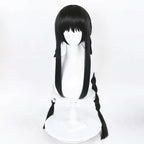 2 Styles Akemi Homura Cosplay Synthetic Wig 90Cm Long Black Wigs Cosplay Anime Wig Heat Resistant Hair Halloween