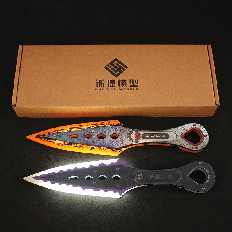 Apex Legends Heirloom Wraith Kunai Plastic Luminous Cosplay Game Swords Anime Figures Model Collection Toy for Kids