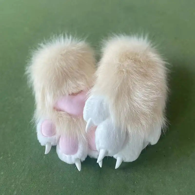 New Fursuit Kigurumi Furry Animal Paws Gloves Nails Kig Cosplay Costume Wearable Furry Animal Colorful Claws Cos Props Halloween