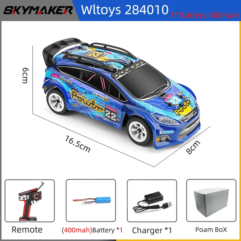 Wltoys 1/28 Rc Car 284010 284161 4WD Drive Off-Road 2.4G 30KM/H High Speed Alloy Car 1:28 Rally Racing Car Toys for Kids Gift