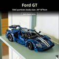 Ford GT Racing Car Building Block Set – 1,466 Pieces