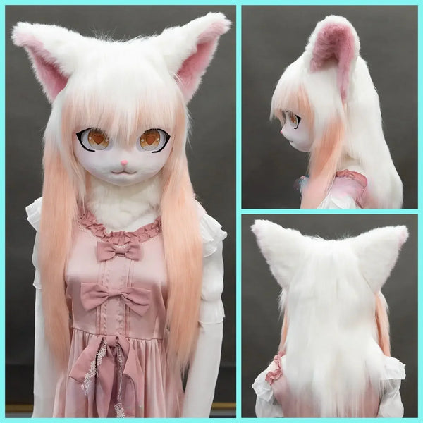 Fursuit Head Kigurumi Kig Furry Mask Cosplay Costume Paws Tail Comiket Furry Headbase Cat Rabbit Doll Animal Cosplay Costume