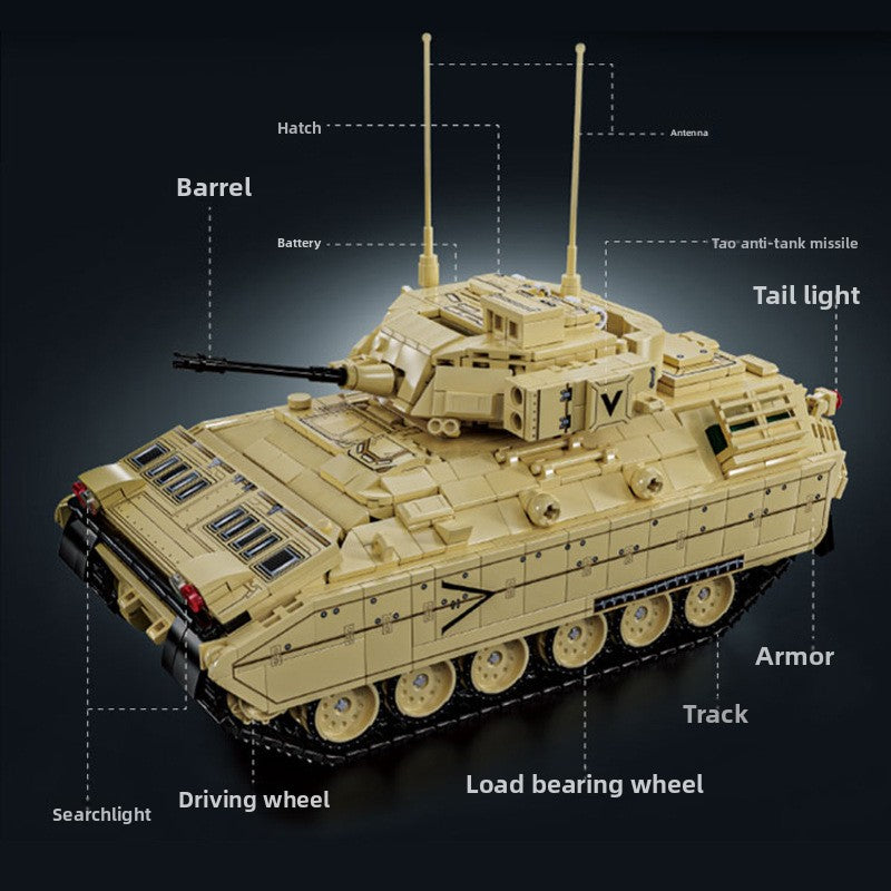 Military Building Blocks M2 Bradley Armored Vehicle Models