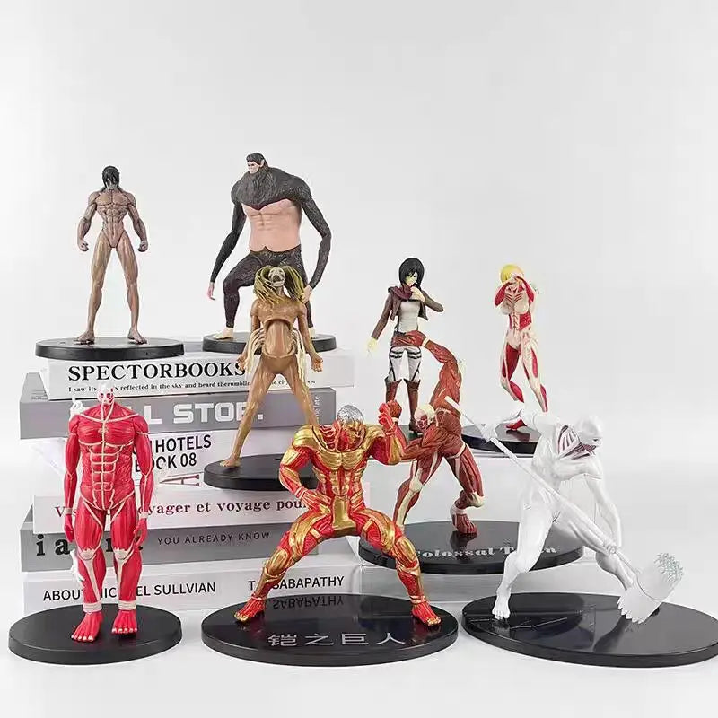 Attack on Titan Blind Box Anime Figure PVC Model Eren Mikasa Levi Mystery Collectible Toy Surprise Gift Box for Fans