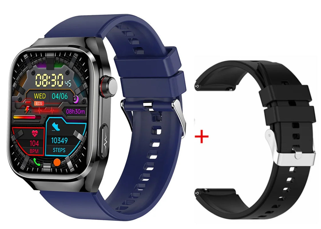 Men AMOLED Smart Watch TK16 Pro ECG Health Monitor SOS BT Calling AI Vocie Multi Sport Modes Fitness Tracking Smartwatch