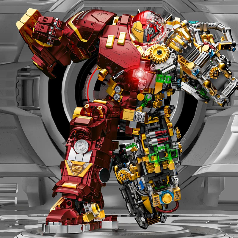 2700+Pcs Iron Heroes Blocks Action Figures Mark Building Sets Buster Mech DIY Brick Collectible Toys for Boys Adult Kids Gifts