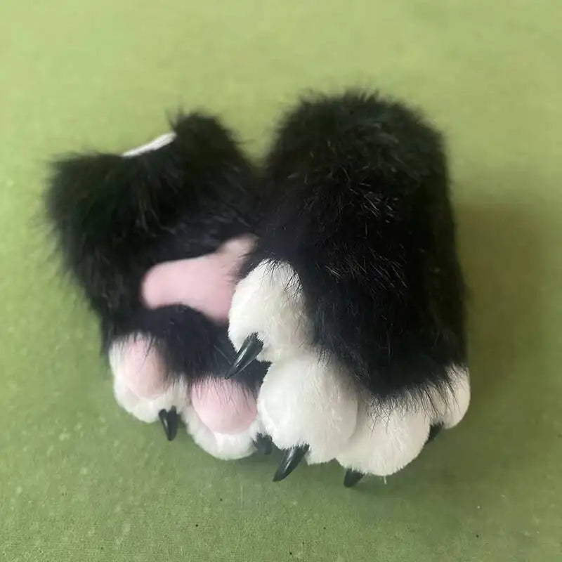 New Fursuit Kigurumi Furry Animal Paws Gloves Nails Kig Cosplay Costume Wearable Furry Animal Colorful Claws Cos Props Halloween