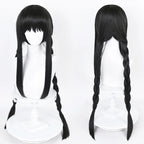 2 Styles Akemi Homura Cosplay Synthetic Wig 90Cm Long Black Wigs Cosplay Anime Wig Heat Resistant Hair Halloween