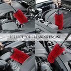 Nylon Car Wheel Cleaning Brush Non-Scratching Car Wash Super Brush Portable Detailing Brush Car Maintenance Cleaning Tools