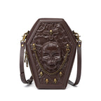 Gothic Coffin Shape Crossbody Shoulder Bag