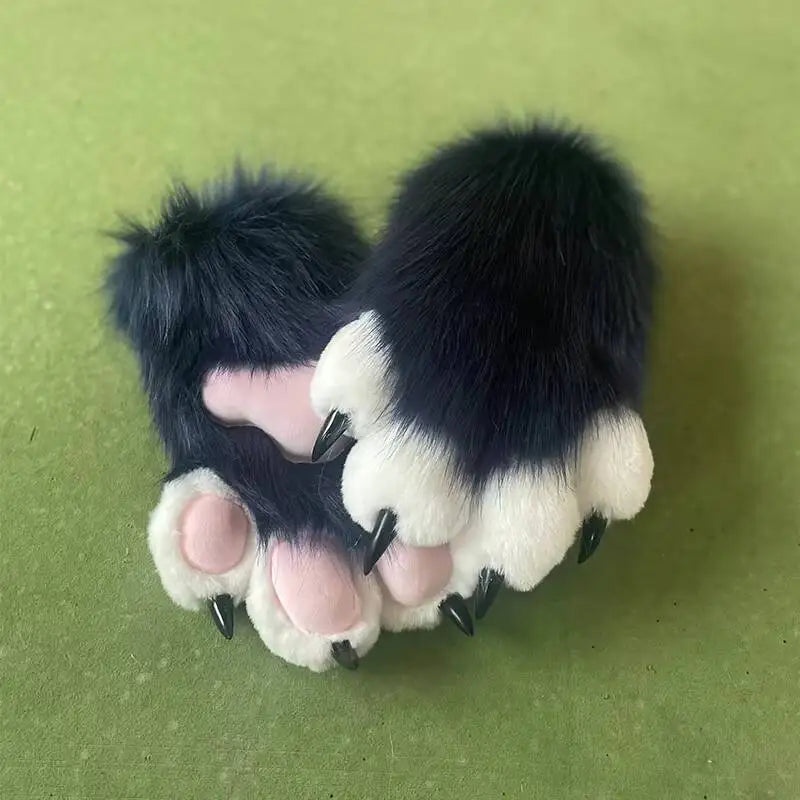 New Fursuit Kigurumi Furry Animal Paws Gloves Nails Kig Cosplay Costume Wearable Furry Animal Colorful Claws Cos Props Halloween