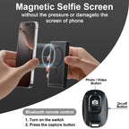 Wireless Selfie Monitor Screen,Magnetic 4K Selfie Monitor Screen with Vlog Live Stream /Selfies ,For Iphone/Android