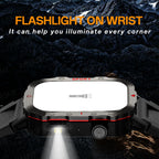 Smart Watch Bluetooth Voice Call Smart Watch with LED Flashlight Health Monitor Outdoor Sports Smart Watch