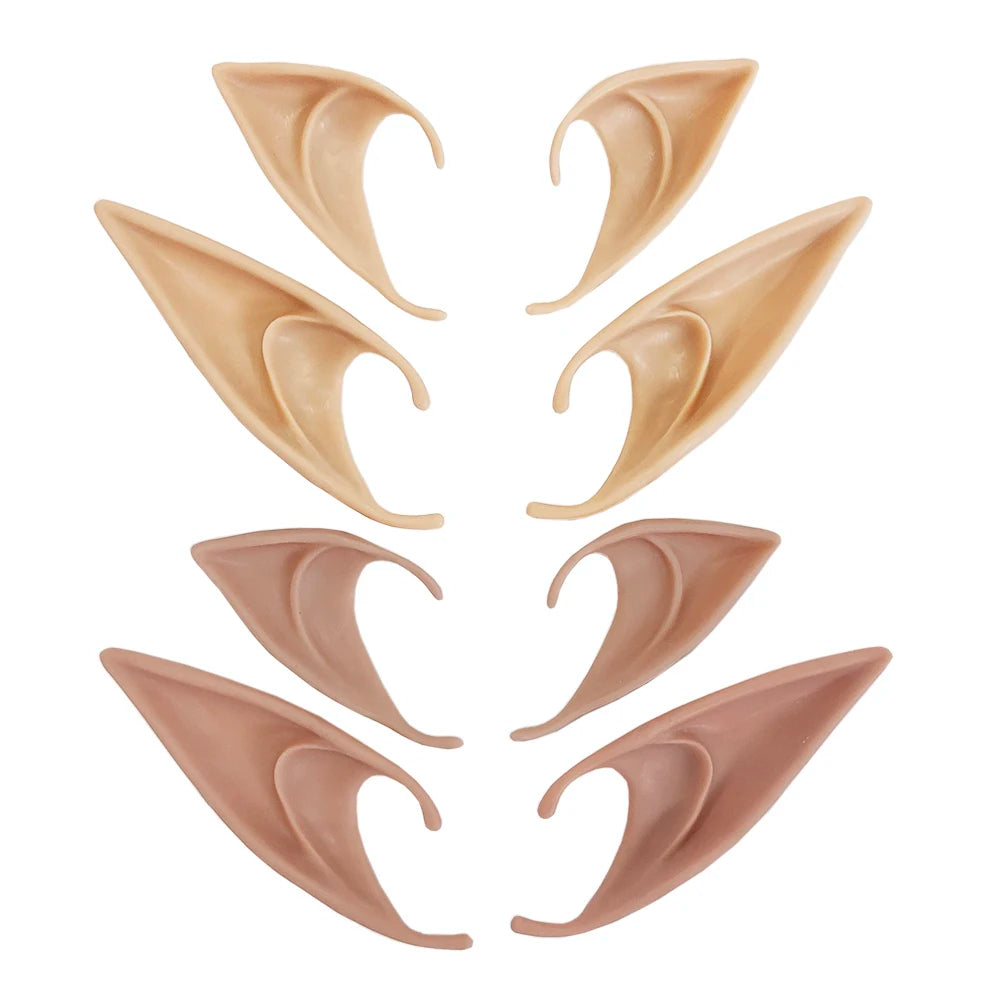 Halloween Elf Ears Latex Simulation Ears Props Fairy Angel Cosplay Mask Halloween Costume Accessories Mascaras Halloween Party