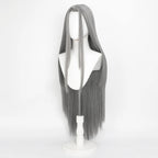 Cosplay Wig Final Fantasy Anime Wig Sephiroth Gray FF7 Anime Game Role-Play Wig Male Anime Synthetic Wig Widow'S Peak Bangs