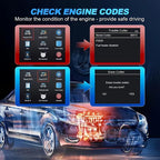 V519 Professional Obd2 Scanner - Usb-Powered Car Diagnostic Tool with Real-Time Data Stream, Full-Featured Obd Ii Testing (I/M Ready, Bod2/Eobd), Clears Engine Fault Lights, Reads/Erases Codes for Most Vehicles, Car Maintenance, Ergonomic Design, Durable Plastic Casing