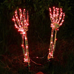 LED Halloween Skeleton Hand Ground Lights – Solar Powered Outdoor