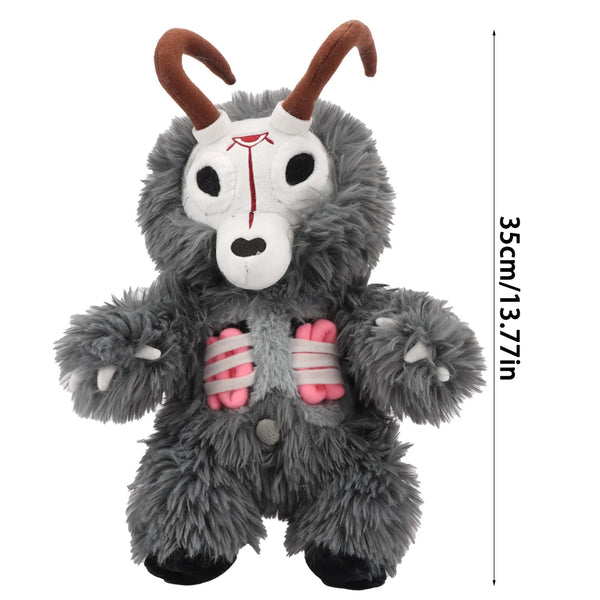 BIGEARDOG Kawaii Cartoon Wendigo Zombie Deer Head Plush Toy Stuffed Wendigo Toy Birthday Halloween Creative Gifts Room Decor