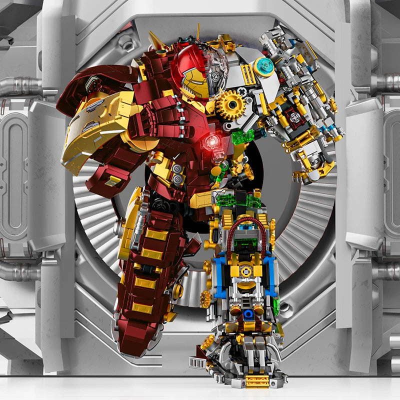 2700+Pcs Iron Heroes Blocks Action Figures Mark Building Sets Buster Mech DIY Brick Collectible Toys for Boys Adult Kids Gifts
