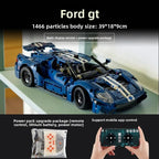 Ford GT Racing Car Building Block Set – 1,466 Pieces