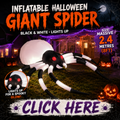 Inflatable Halloween black and white spider decoration air figure