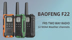 Baofeng F22 Walkie Talkie Twin Pack – Long Range PMR/FRS Two-Way Radios