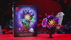 947PCS Gothic Blood Rose Bouquet Building Set