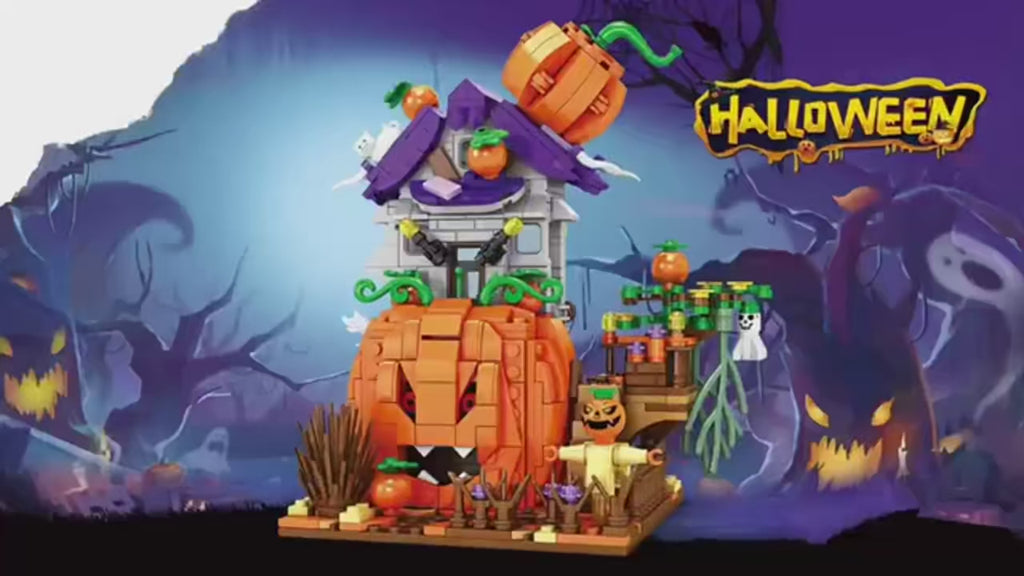 Halloween Horror Building Block Collection – Spooky MOC Display Sets