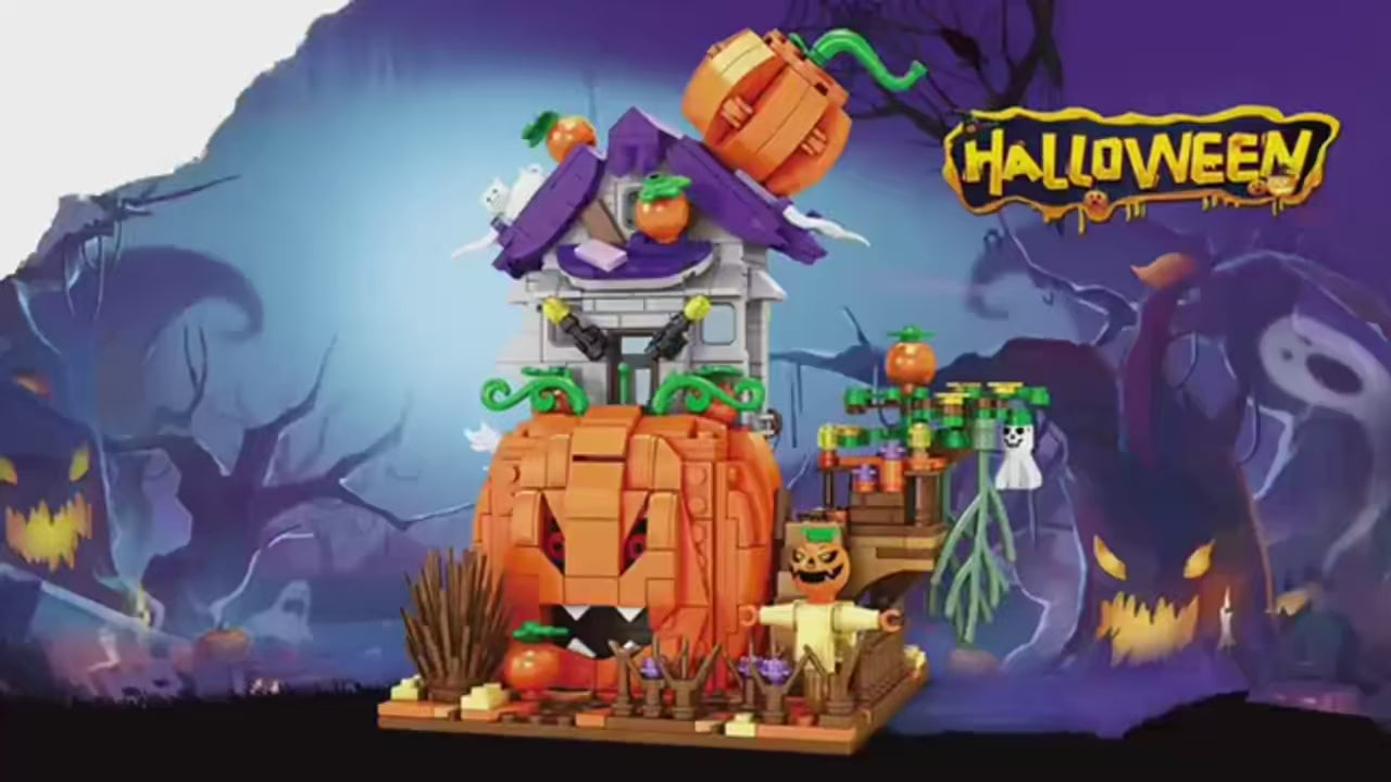 Halloween Horror Building Block Collection – Spooky MOC Display Sets