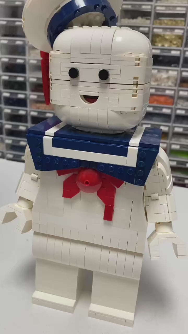 830PCS Stay Puft Marshmallow Man Building Set