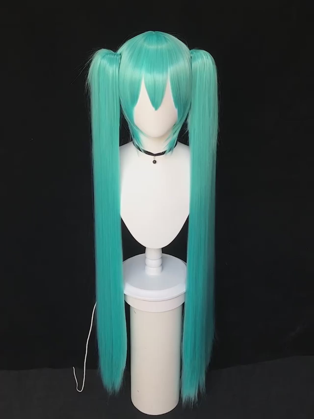 Aqua Inspired 110cm Long Pink Cosplay Wig with Twin Ponytails