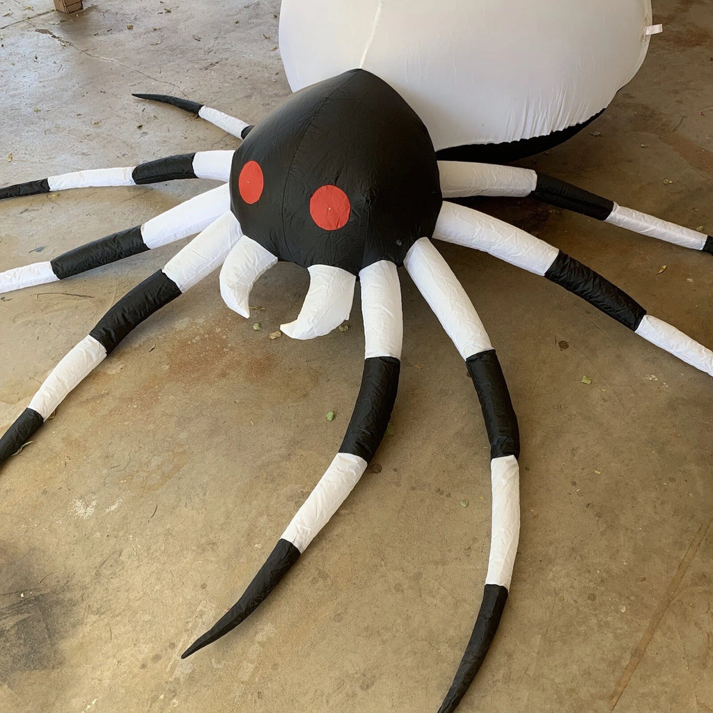 Inflatable Halloween black and white spider decoration air figure