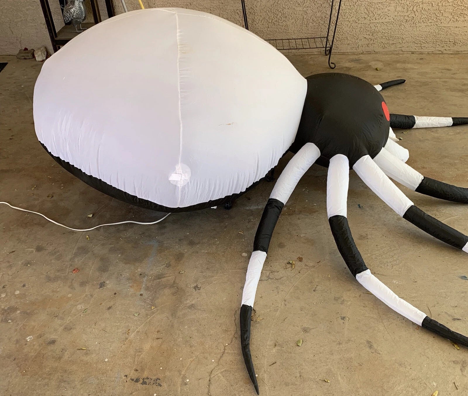 Inflatable Halloween black and white spider decoration air figure