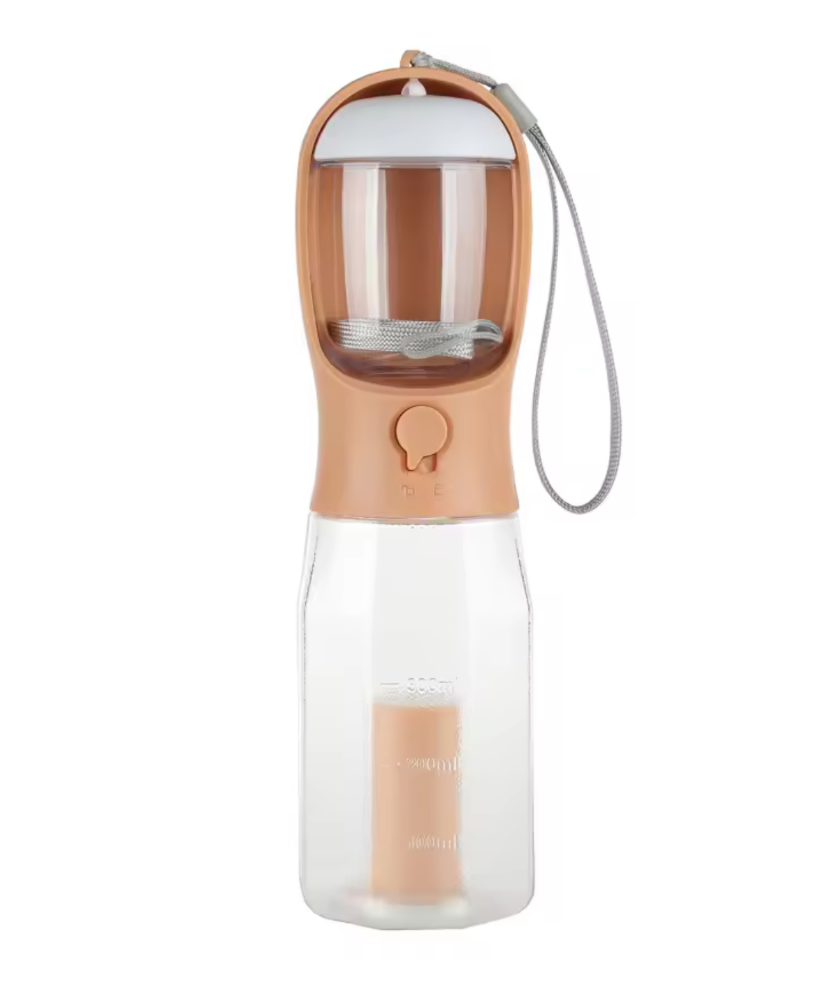 Portable Dog Water Bottle with Poop Bag Dispenser – 600ml